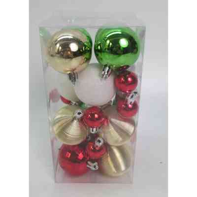 Ялинкова іграшка Novogod`ko №4, 30 шт mix золото-червоний (974435) Вінниця