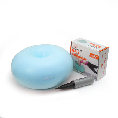 М&apos;яч для фітнесу LiveUp Donut Ball LS3567-b синій 45х25см (2021281280088) Вінниця - фото 1