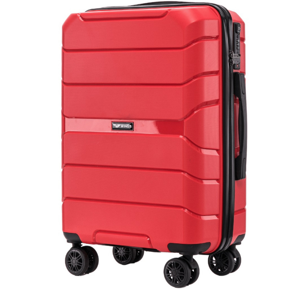 Чемодан полипропиленовый WINGS PP06 малый 55 см красный Киев - изображение 1