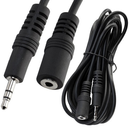 Шнур аудио- видео штекер 3,5 стерео- гнездо 3,5 стерео, диаметр 4мм, 3 метра Полтава - изображение 1