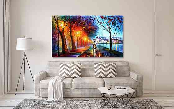 Картина холст в гостиную / спальню  Закохана пара  MLP_91 70x140 см Киев