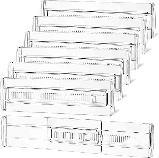 Разделитель ящика HBT-HK095-06 прозрачный регулируемый 28–50 см 6 шт самоклеящийся набор для органайзера Киев