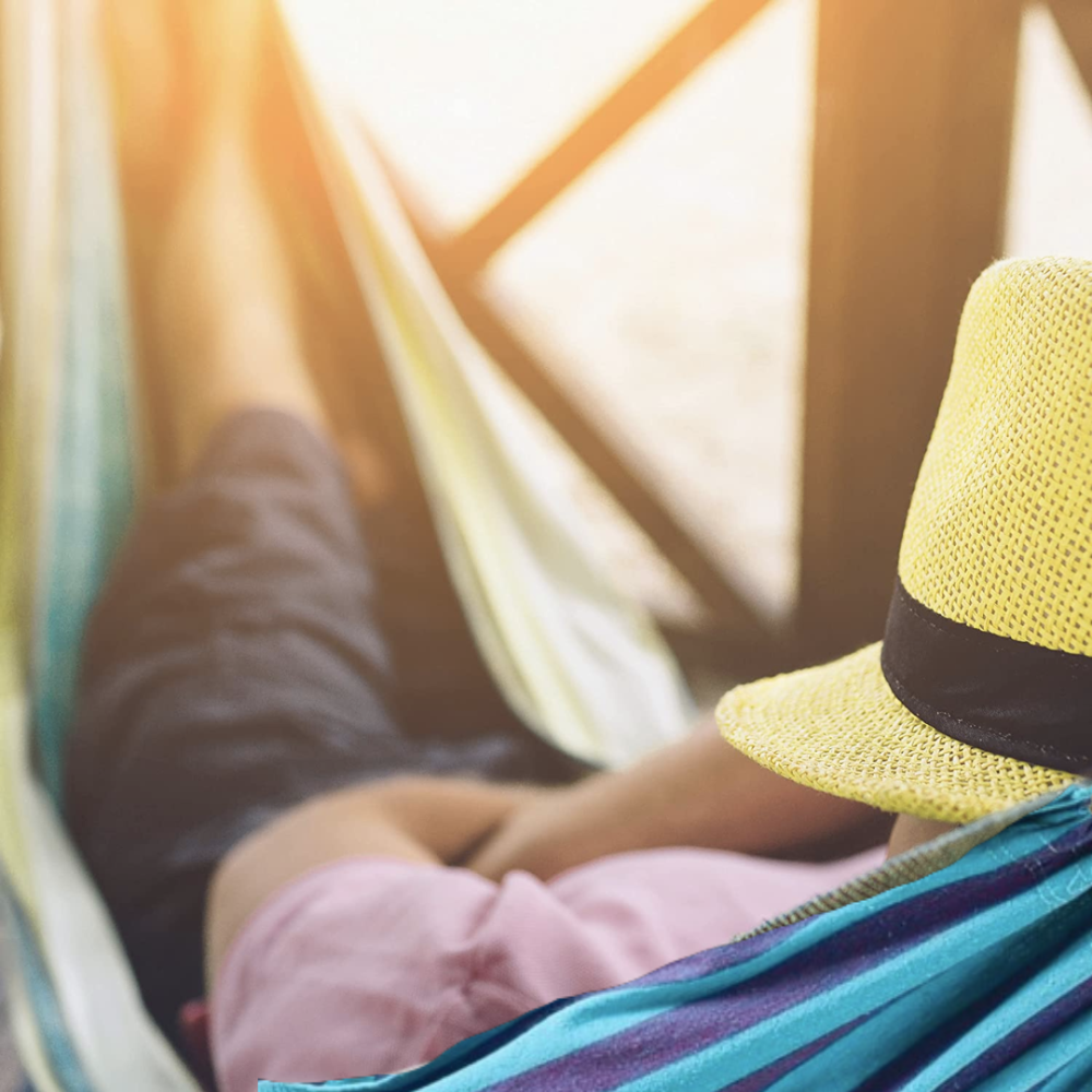 Гамак гавайський Jumi Garden тканинний з чохлом синій із зеленим Киев - изображение 9