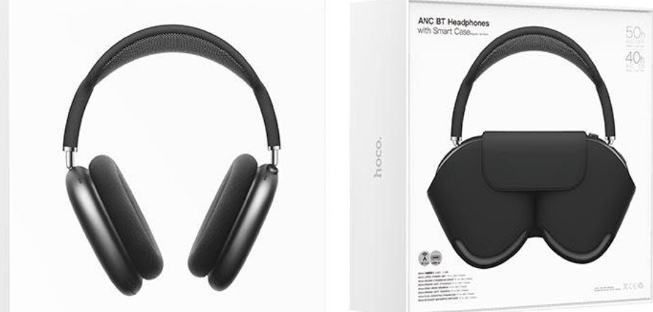 Навушники HOCO W58 ANC Bluetooth 5.4 преміум Smart Case. Харків - фото 5