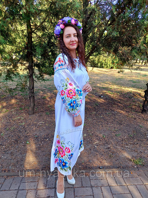 Жіноча сукня з узором Орнамент на синьому Кривий Ріг - фото 10