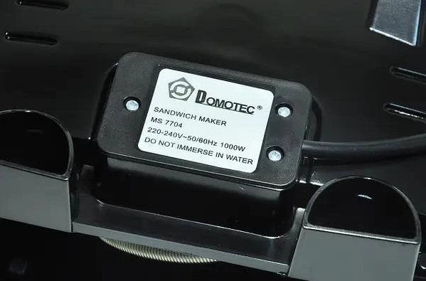 Бутербродниця сендвічниця вафельниця ліщина електрична DOMOTEC MS-7704 4в1 1000Вт (Чорний) 4876 Київ - фото 4