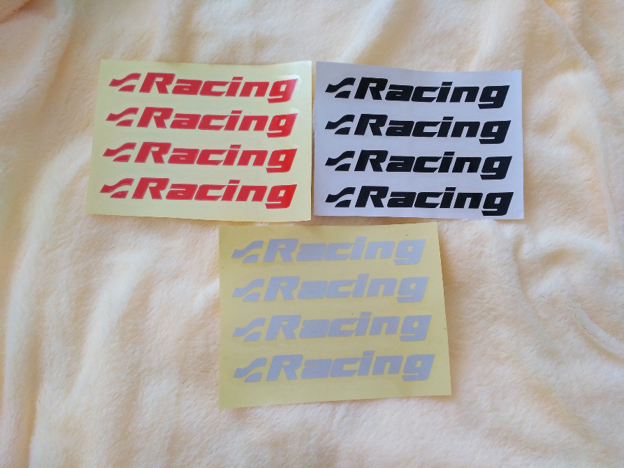 Наклейки на ручки Racing Чорна, Червона, Біла св Київ - фото 1