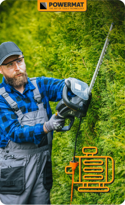 Кущоріз електричний 61см 1800Вт Powermat (Польща) Київ - фото 9