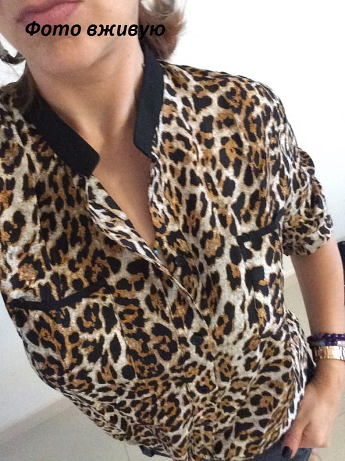 Жіноча блузка з довгим рукавом леопардовий Київ - фото 6