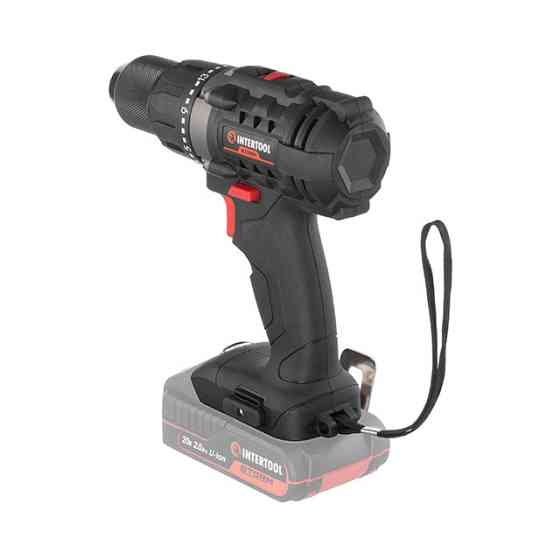 Дриль-шурупокрут акумуляторний 20 В, 50 Nm, 0-450/0-1700 об/хв, 2-13 мм, без ЗП та АКБ INTERTOOL WT-9351 Киев