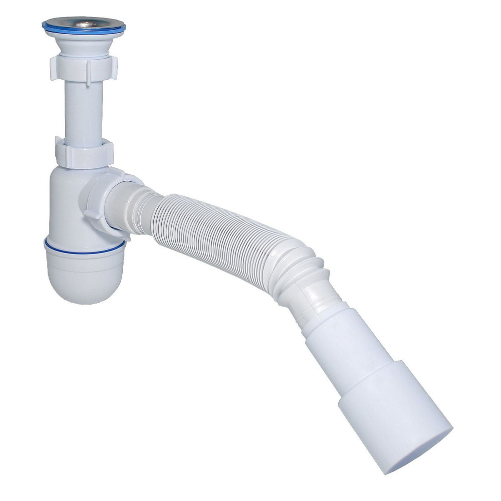 Сифон Waterstal А-3202  під умивальник з гофрою 1 1/4″  40/50 Луцьк - фото 1