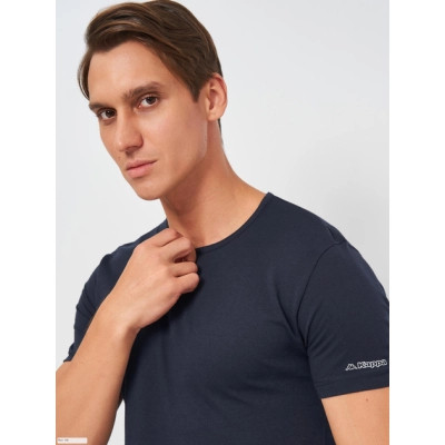 Футболка Kappa T-shirt Mezza Manica Girocollo K1305 BluNavy темно-синій M (8052394816196) Вінниця - фото 4