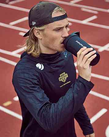 Шейкер спортивний SmartShake металевий Reforce Stainless Steel 30oz/900ml Black Кам'янське