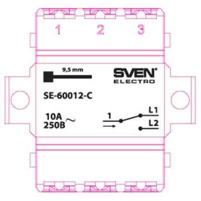 Перемикач Sven SE-60012-C cream (7100036) Вінниця
