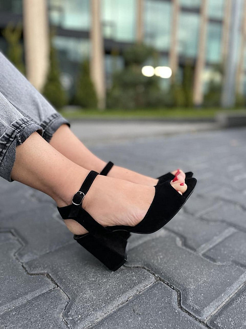 Nivelle Босоніжки жіночі NIVELLE 1897/9510-9544 чорні (літо, замша натуральна) (3709) Коломия - фото 6