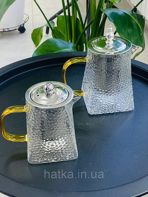 Чайник заварювальний Olens "Крижана Гіза" 550 мл скляний для дому та ресторану Київ - фото 6
