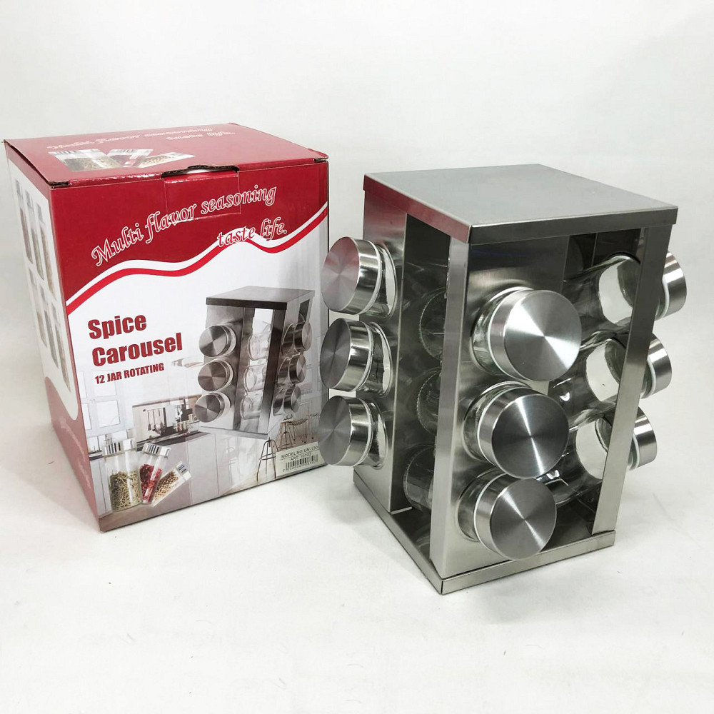 Набір для спецій кухню UNIQUE, Набір для зберігання спецій Органайзер зберігання KU-42 Львів - фото 11