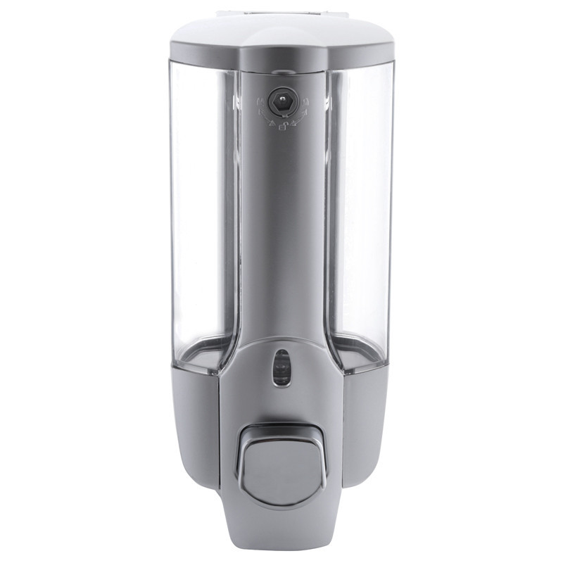 Дозатор для жидкого мыла настенный Zerix LR407 серый 0,35 л 190×80 (ZX2718) Черновцы - изображение 1