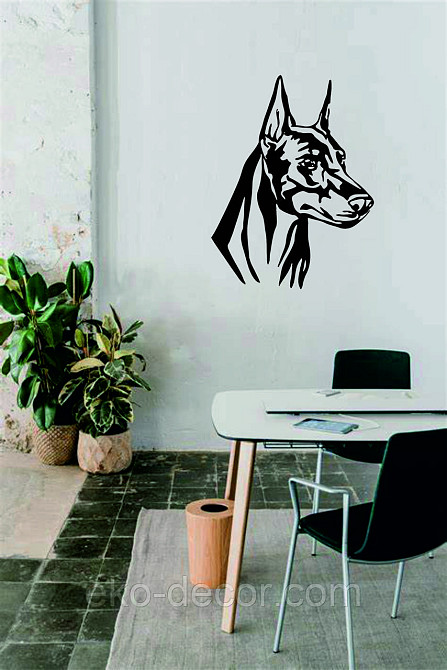 Декоративне настінне Панно «Доберман», Декор на стіну Київ - фото 6