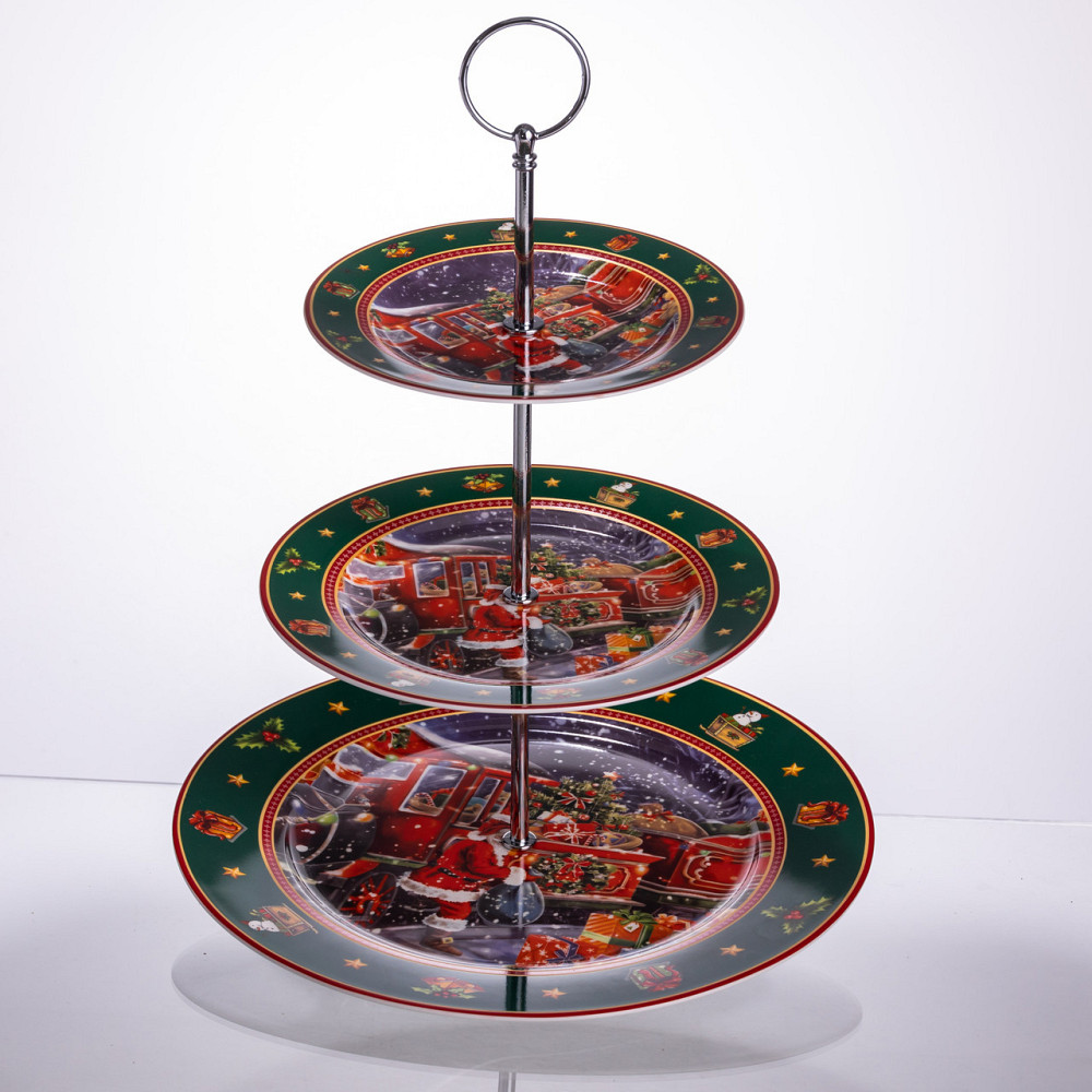 Новогодняя фруктовница на 3 яруса Santa Киев - изображение 4