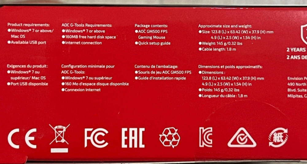 Нова Ігрова Ведмедик: AOC GM500 RGB на механічних свічках OMRON. І Київ - фото 4