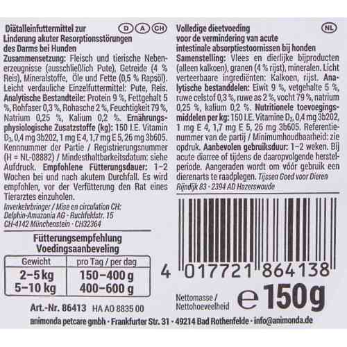 Корм ветеринарный влажный Integra Protect Intestinal Pure Turkey моно индейка для собак при нарушении кишечно-штучного тракта. Киев