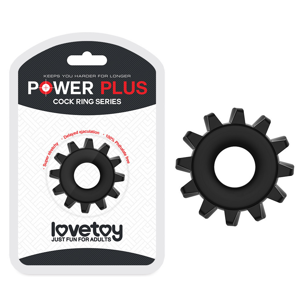 Ерекційне кільце - Power Plus Cockring 3 Black Sex Aura Київ - фото 1