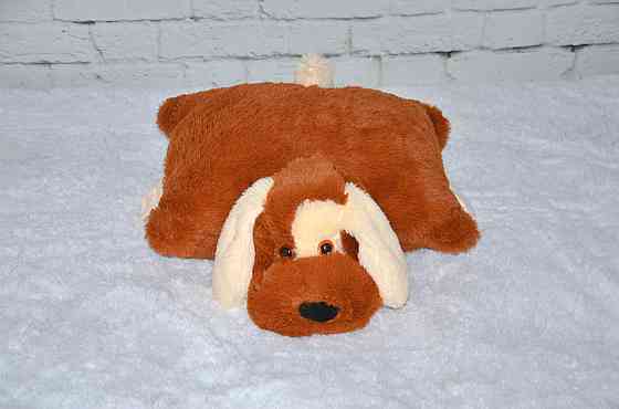 Подушка Алина собачка Шарик 55 см коричневый Киев