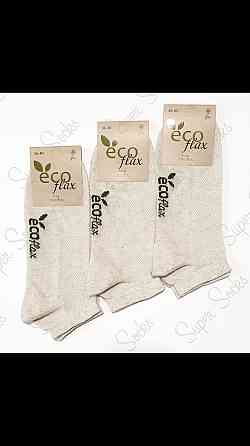 Жіночі шкарпетки низькі з льону Super Socks (6 шт. у пакованні) АРТ. 076 36-40 Київ