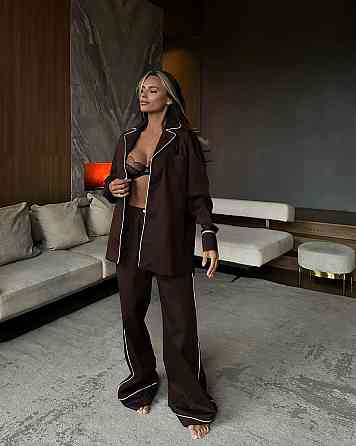 Женский стильный шелковый комплект шелк. Одесса