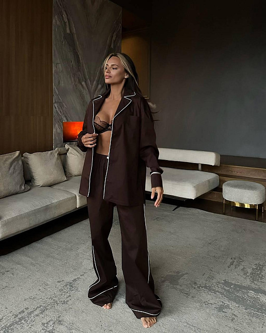 Жіночий стильний шовковий комплект шовк армані Одеса - фото 2