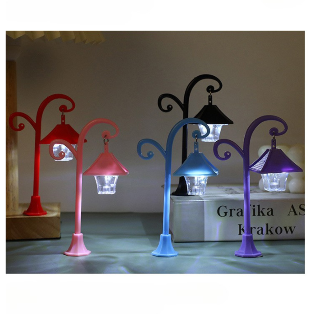 Фонарь с LED подсветкой для флорариума, мини-сада,хенд-мейда, микроландшафта, моделирования Вигнутий червоний Одесса - изображение 2