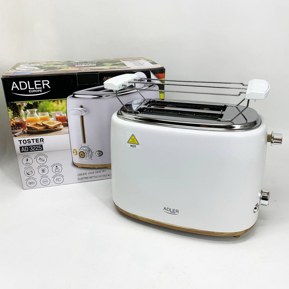 Тостер компактний, Тостер для смаження хліба, Тостер хороший в подарунок з лотком для крихт AM-59 Львів - фото 6