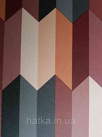 Шпалери вінілові на флізелін Petite Fleur 4 Rasch Texti 288697 на синьому тлі червоні птиці бірюзові квіти Київ