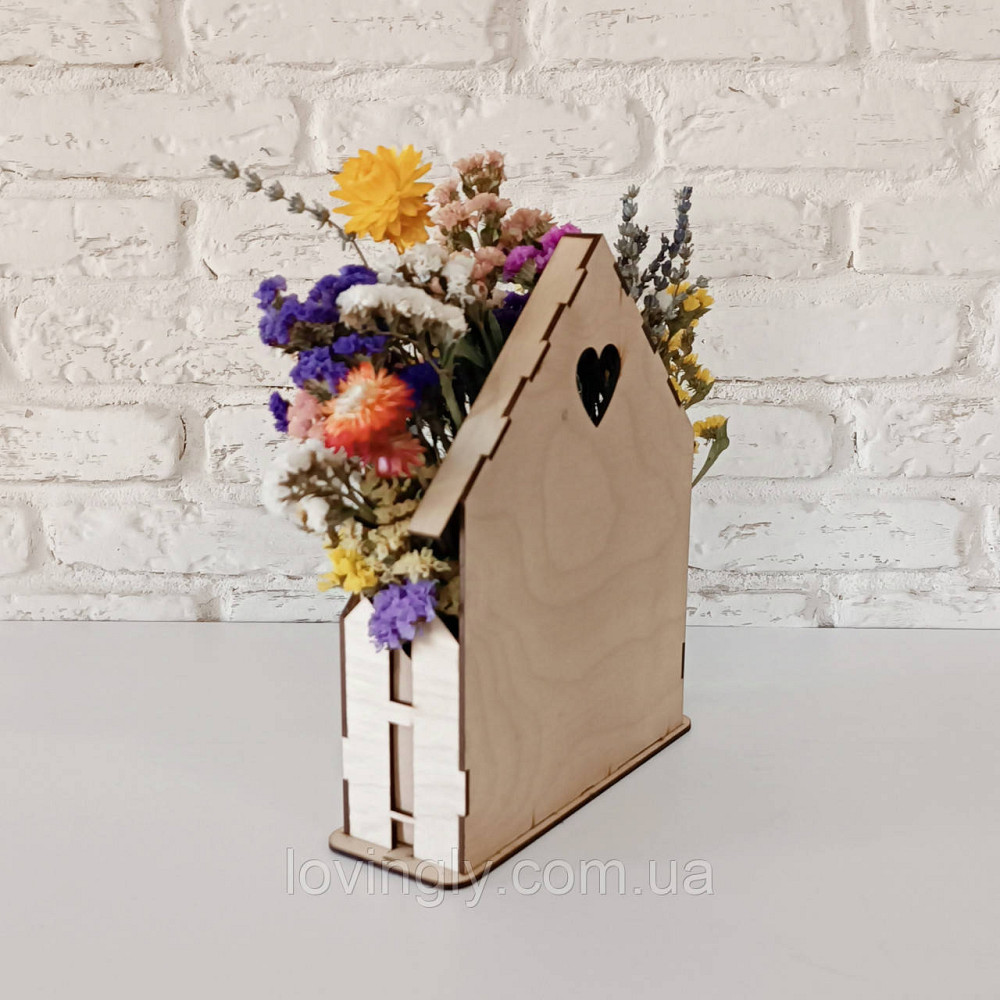 Композиція із сухоцвітів в кашпо  "Милий Дім"  36/20см Ірпінь - фото 4