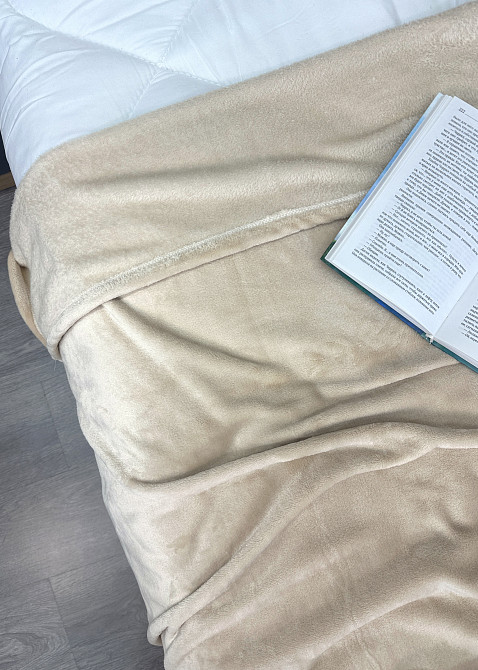 Плед-покривало Decorator WellSoft 200х220 см однотонний Бежевий (87-270) Київ - фото 2