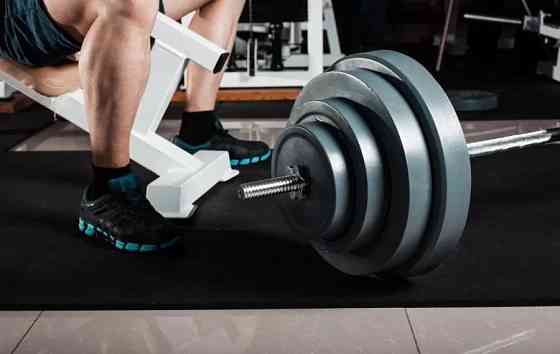 Штанга набірна на 67 кг + W-подібний гриф Гантелі, гирі, штанги та диски граниліт Київ