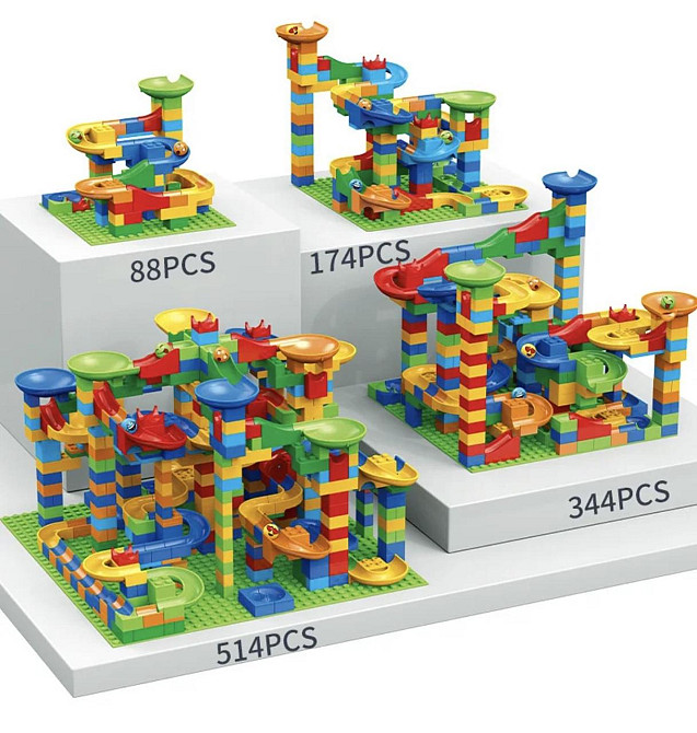Конструктор для детей 174 кубика детский конструктор Каменец-Подольский - изображение 2