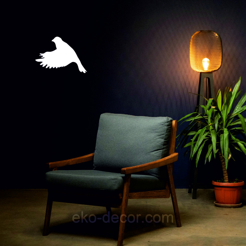 Декоративное настенное Панно «Птичка» Декор на стену(цена за 1шт) 20*14 см, Белый Киев - изображение 8