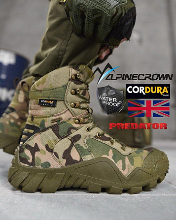 Тактичні черевики ALPINE CROWN MILITARY PREDATOR мультикам ВТ0995 Одесса - изображение 1