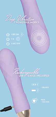 Фиолетовый мини-вибратор с необычной текстурой Cuties Mini Vibrator Sex Aura Киев