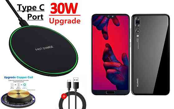 Беспроводное зарядное устройство Copper до 30W для Honor Magic5 Pro, USB-C, LED Киев