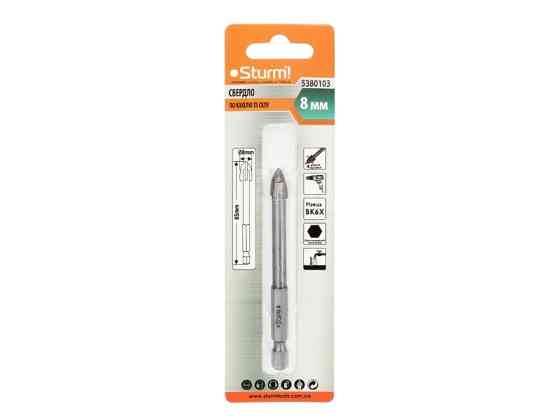 Сверло по стеклу и кафелю Sturm 5380103, 8мм (читать описание) Ровно