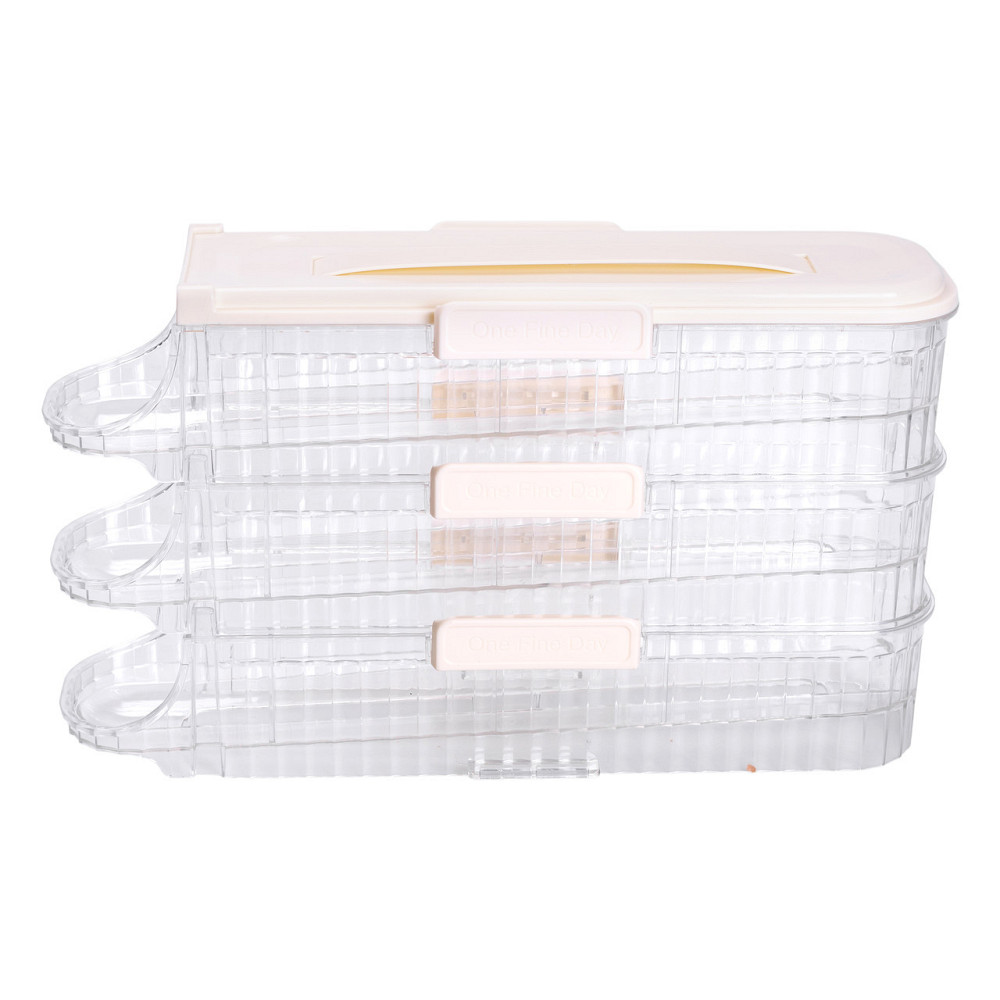 Лоток для яиц в холодильник на 3 яруса 32х10х18.5 см Бежевый HP-27-15 Киев - изображение 7