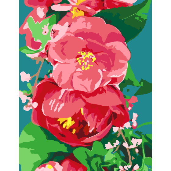 Картина за номерами „Дика півонія“ 35×45см в коробці ROSA START Київ