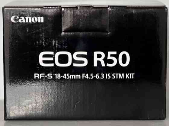 Фотоаппарат: Canon EOS R50 Kit RF-S 18-45mm IS STM White (5812C030) Харьков