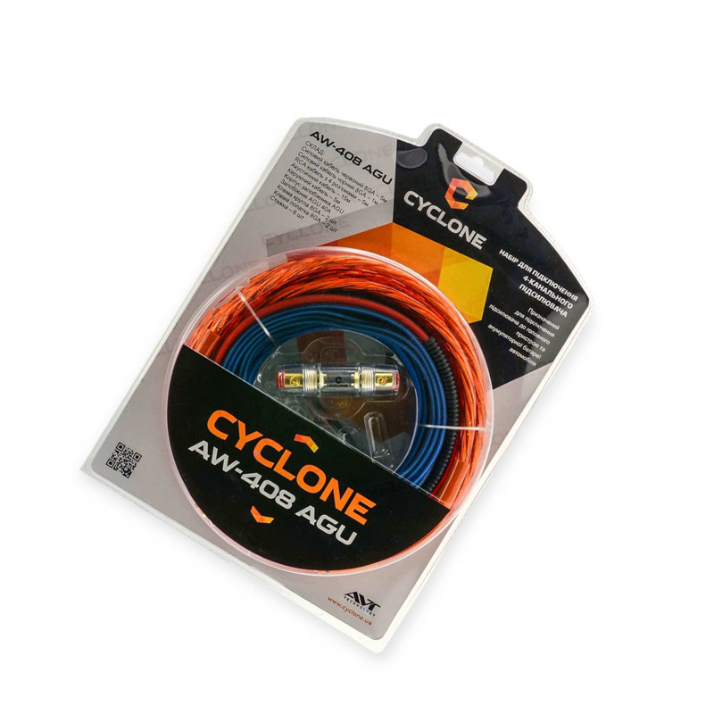 Провід акустичний набір для підключення 4-х канального підсилювача, запобіжник AGU 40А Мукачево - фото 1