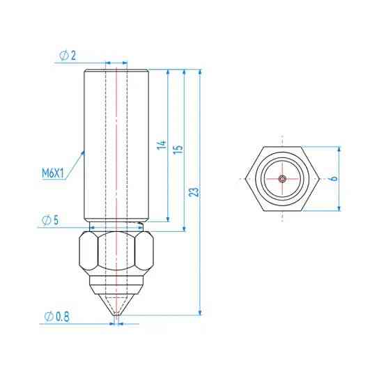 Сопло Creality 0,4 мм із загартованої сталі для 3D-принтерів Creality K1/K1 Max/ Anycubic Vyper/Kobra Київ