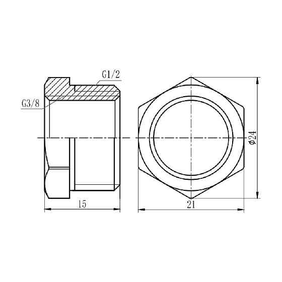 Футорка Thermo Alliance Forte 1/2"х3/8" НВ SF374159 Київ