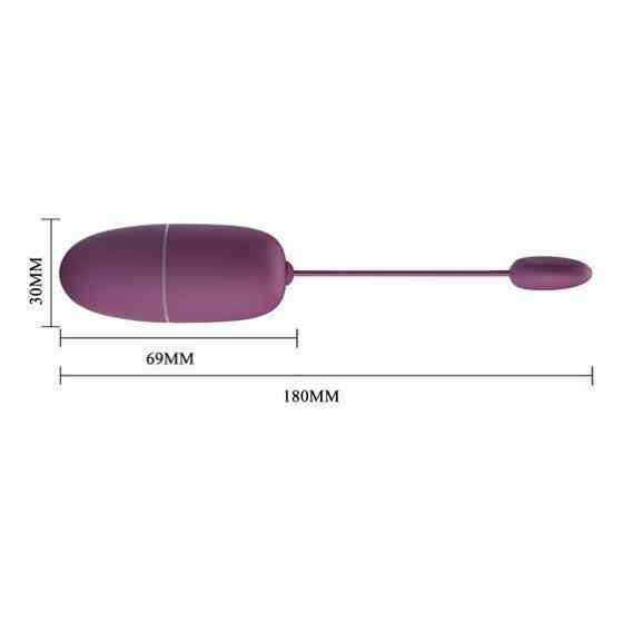 Віброяйце - Pretty Love Nymph Vibrating Egg Dark Purple (App) Sex Aura Київ